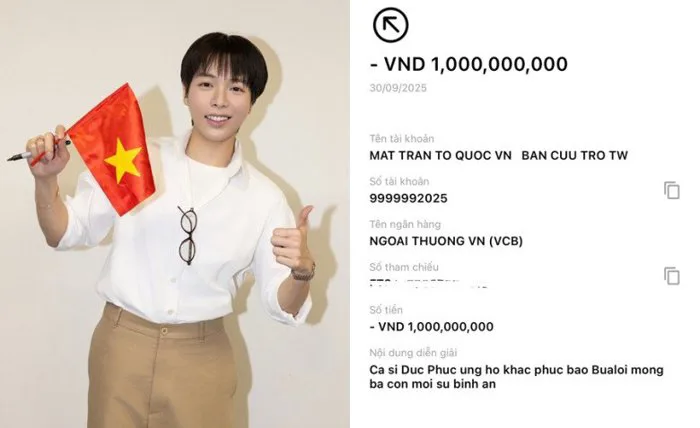 Sao Việt 24h: Người nổi tiếng ủng hộ hàng tỷ đồng khắc phục hậu quả bão  Bualoi, Đức Phúc - Tùng Dương góp số tiền khủng