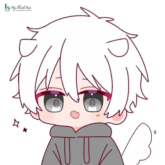 300 mẫu tranh vẽ hình chibi cute nam, nữ cực dễ thương | Mỹ Thuật Bụi