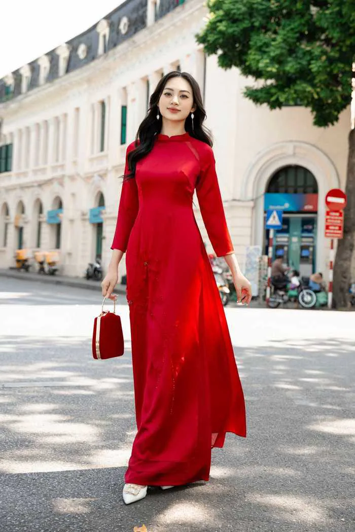 TOP 100 mẫu áo dài đẹp sang trọng được yêu thích nhất 2024