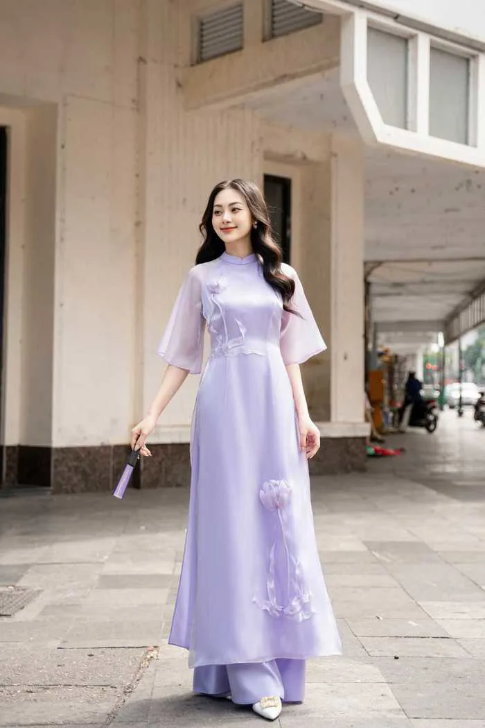 TOP 100 mẫu áo dài đẹp sang trọng được yêu thích nhất 2024