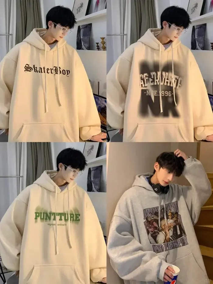 Ảnh áo hoodie nam mang phong cách đường phố hiện đại