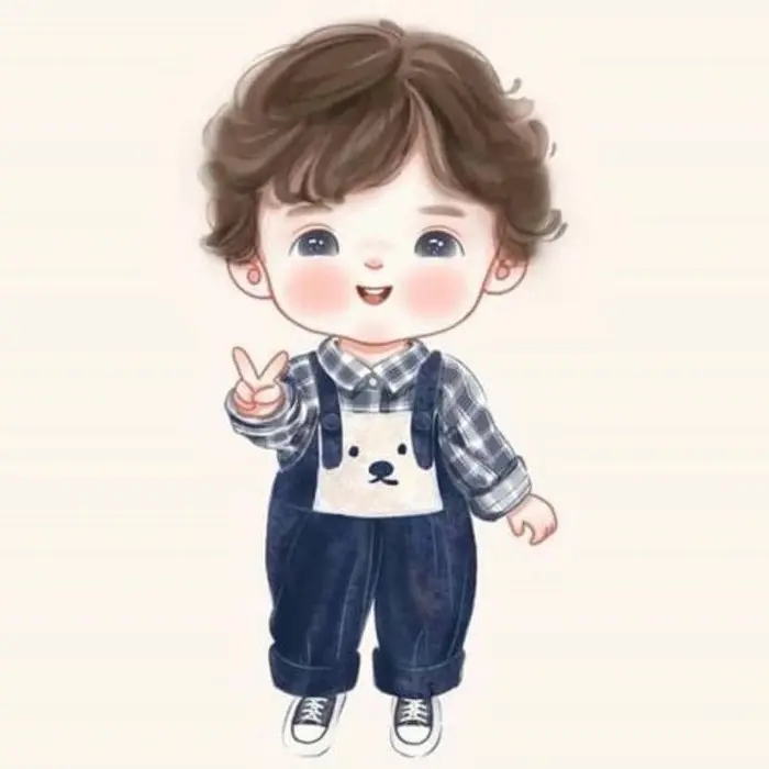 Bộ ảnh chibi bé trai đáng yêu với nhiều biểu cảm ngộ nghĩnh