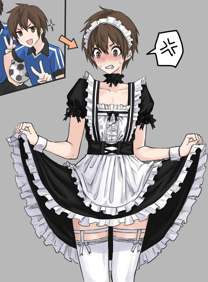 Bấn loạn với 243+ ảnh anime nam mặc đồ hầu gái sexy cực hot