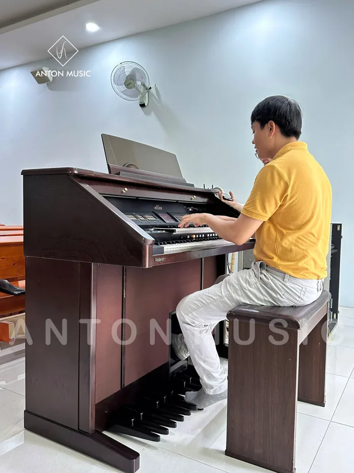 Đàn Organ 2 Tầng Phím Console Roland AT80S Atelier Tiếng Đại Phong Cầm  (Pipe Organ) Cực Hay, Bàn Phím 132 Phím, Loa Tích Hợp Lớn Cho Nhà Thờ Nhà  Nguyện Không Gian Lớn