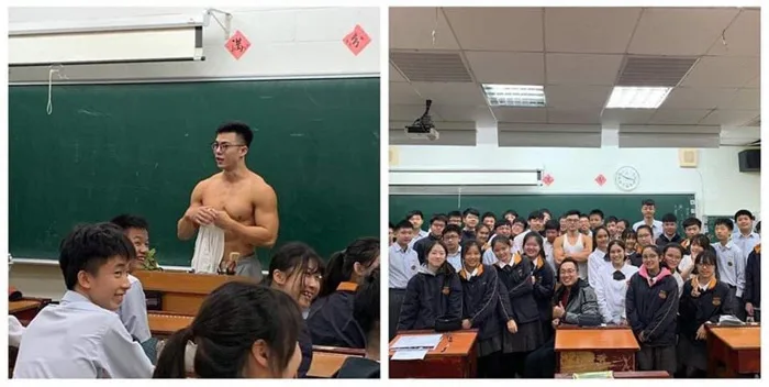 Họ sinh ôm tim hò hét vì thầy giáo đẹp trai như diễn viên điện ảnh, thân  hình hoàn mỹ như tượng