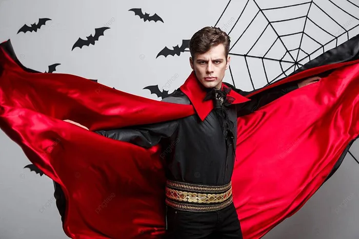 Ma Cà Rồng đẹp Trai Trong Chiếc áo Choàng đỏ Và đen Cho Lễ Hội Halloween Và Hình  ảnh Để Tải Về Miễn Phí - Pngtree