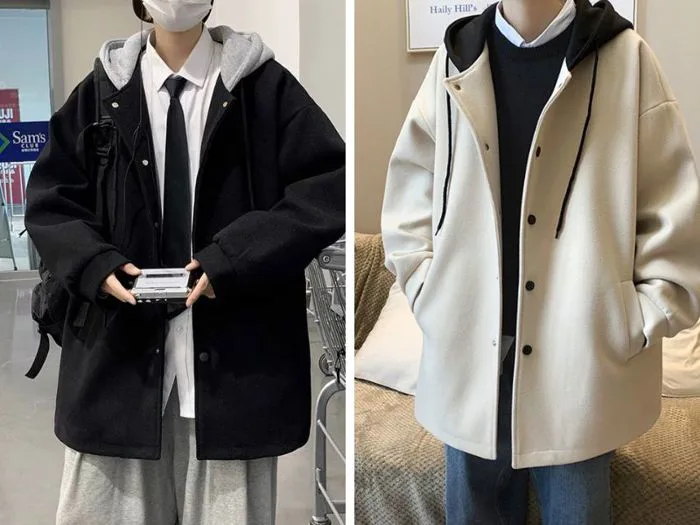 Top 4 Mẫu Áo Khoác Dạ Có Mũ Nam Đẹp Và Thời Trang Nhất Cho Phái Mạnh 5S  Fashion - 5SFASHION
