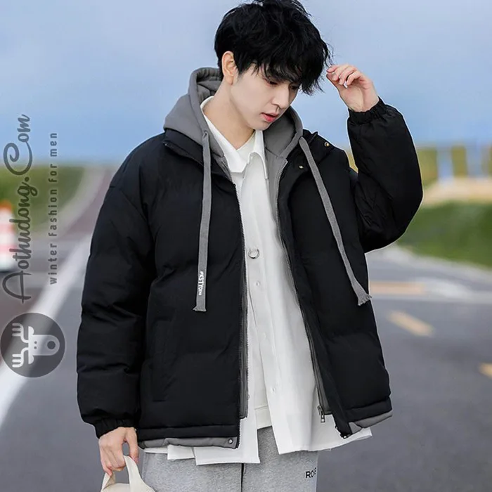 Áo khoác phao hoodie nam cao cấp ATD-505 - Shop áo thu đông
