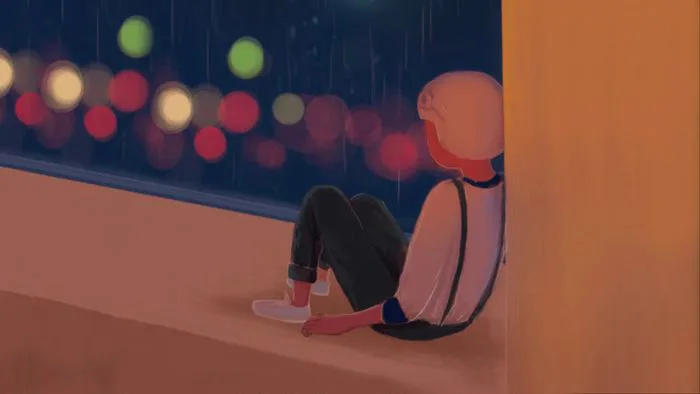 Hình ảnh lofi chill đơn giản như một bức tranh thú vị