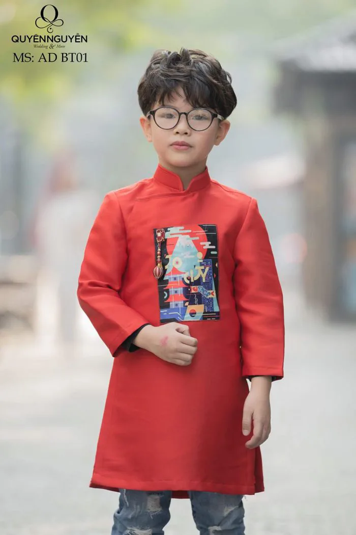 12 mẫu áo dài cho trẻ em ngày Tết vừa xinh xắn vừa giàu ý nghĩa