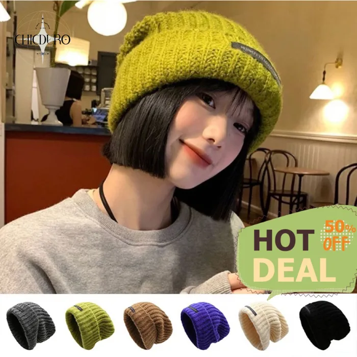 【SẴN】Mũ Len Nữ Phong Cách Hàn Quốc đi chơi chụp ảnh trùm tai đẹp, nón  beanie thời trang giữ ấm tốt