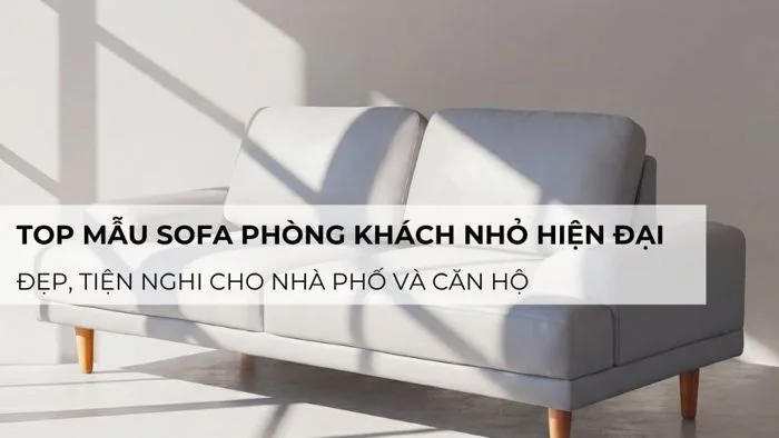 Top mẫu sofa phòng khách nhỏ hiện đại đẹp, tiện nghi cho căn hộ