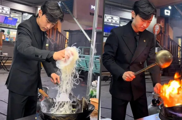 Chàng trai bán cơm rang kiếm 200 triệu mỗi tháng nhờ đẹp trai