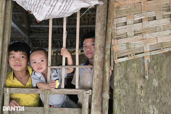 Bố mẹ khờ khạo, 3 con thơ ngơ ngác trong căn nhà tranh mục nát | Báo Dân trí