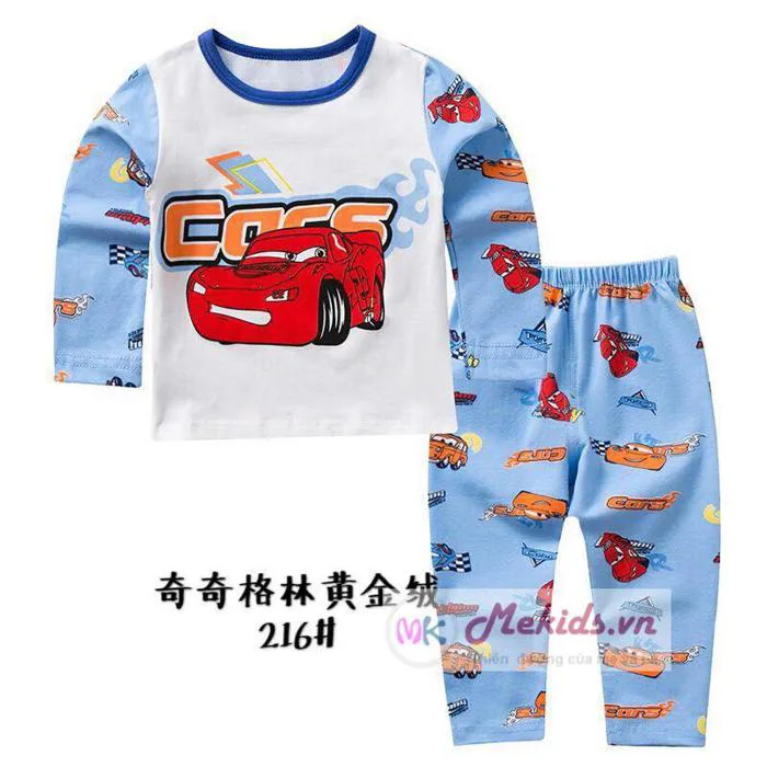 Bộ thu xuất hàn hình ô tô cho bé trai size 2 - 8, 9 tuổi rẻ đẹp cho bé