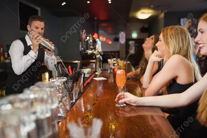 Bartender đẹp Trai Pha Chế Cocktail Cho Mỹ Nữ Hình Chụp Và Hình ảnh Để Tải  Về Miễn Phí - Pngtree