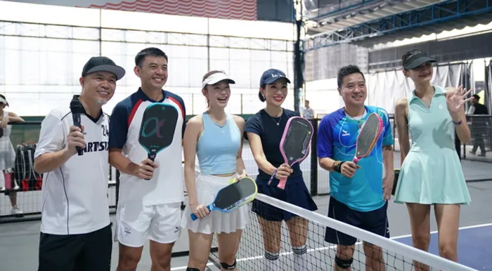 Lý Hoàng Nam và Nguyễn Văn Phương tranh tài cùng anh tài, chị đẹp ở giải  pickleball Cặp đôi Cúp