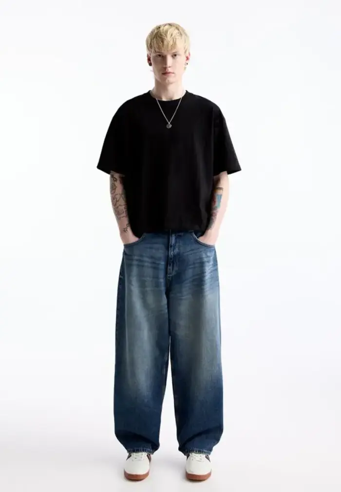 10 Cách Phối Đồ Cực Chất Với Quần Jeans Ống Rộng Nam