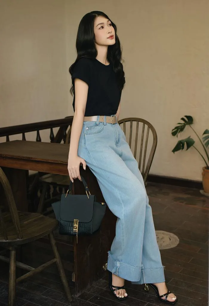 Cách mặc quần jeans mùa hè đẹp nhất