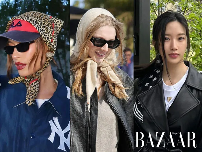 Những kiểu quấn khăn trùm đầu đi biển thời thượng như sao | Harper's Bazaar  Việt Nam