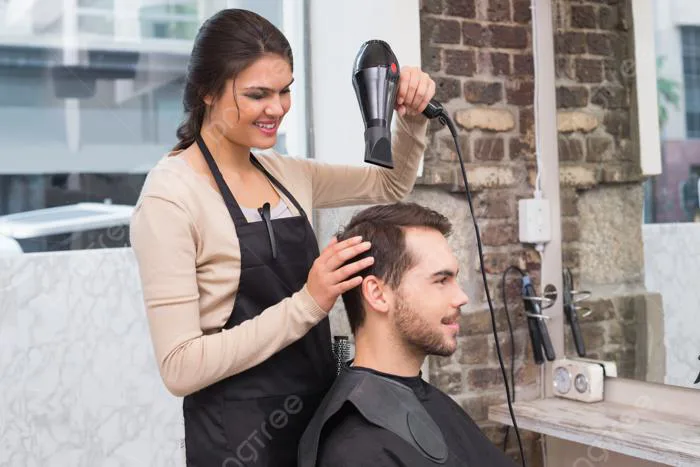 Nhà Tạo Mẫu Tóc Sấy Tóc Nam Kiểu Tóc Dễ Thương Vui Vẻ Hình Chụp Và Hình ảnh  Để Tải Về Miễn Phí - Pngtree