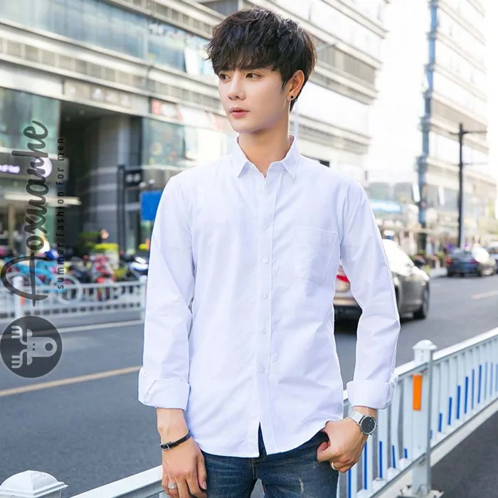 Áo sơ mi nam công sở trắng đẹp AXH-095 - Shop áo xuân hè