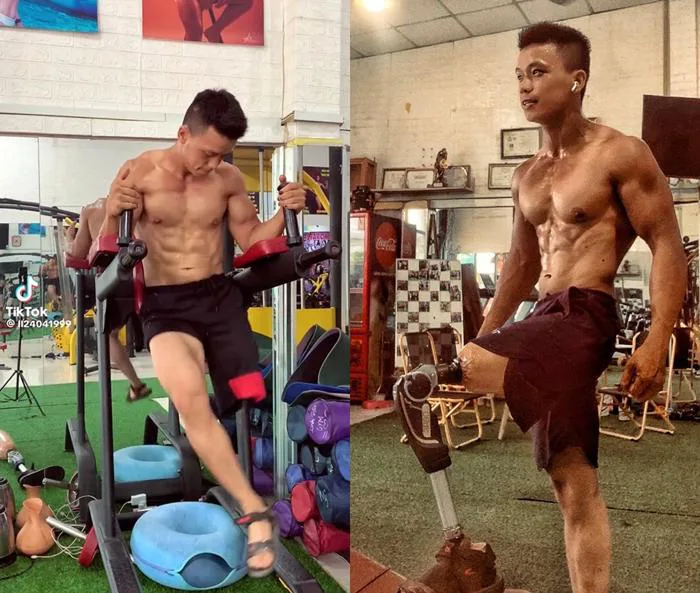 Phía sau câu chuyện chàng trai mang chân giả vẫn 'sáu múi' đẹp trai