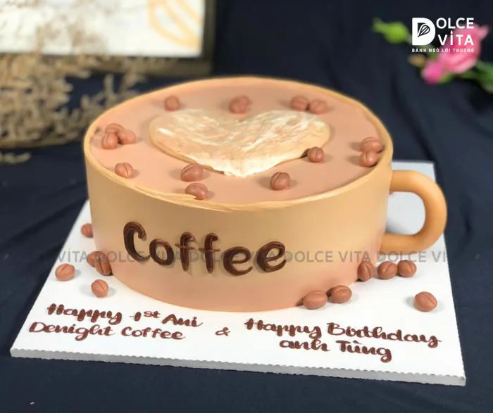 Bánh kem tạo hình tách cafe độc đáo cho sinh ... | Dolce Vita Q7