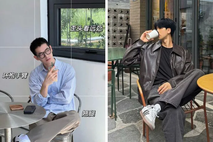 16 Cách Tạo Dáng Chụp Ảnh Nam Ngồi Cafe Lạnh Lùng, Thần Thái 5S Fashion -  5SFASHION