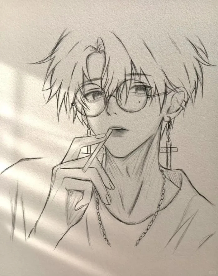 183+ tranh vẽ anime nam ngầu lạnh lùng khiến fan mê mẩn