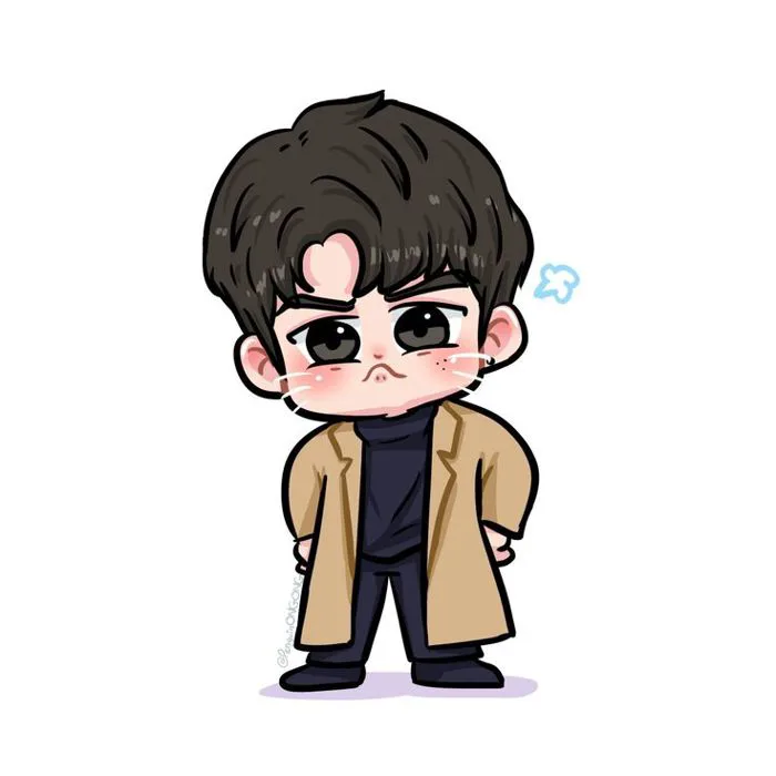 Tranh màu nước | Yêu anh, Ảnh hoạt hình chibi, Trai đẹp