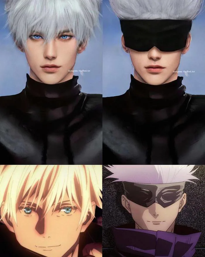 Các nhân vật anime/manga khi được vẽ lại theo phong cách tả thực, đẹp trai,  xinh gái ăn đứt bản gốc